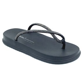 Tamanco Dakota Flatform Preto com Strass 6242