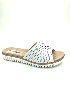 Tamanco Flats Comfortflex Branco 2045403