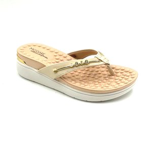 Tamanco Modare Creme com Palmilha Massageadora 7151115