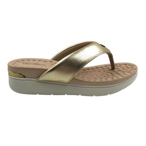 Tamanco Modare Palmilha Massageadora Dourado 7151127