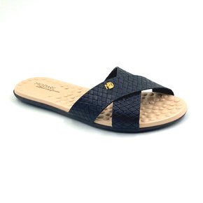 Tamanco Modare Rasteira Preto Transpassado 7163105