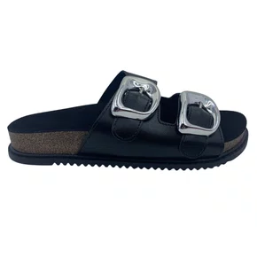 Tamanco Papete Beira Rio Fivela Preto 8523116