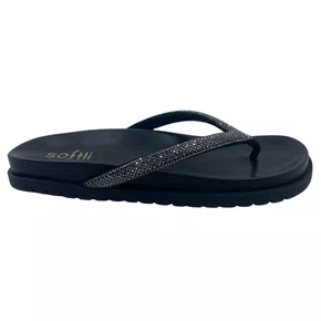 Tamanco Papete com Strass Softli Preta 10050