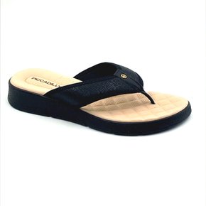 Tamanco Piccadilly Anabela Preto 571009       