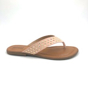 Tamanco Rasteira Dedo Tamanho Especial 38 a 42 Nude