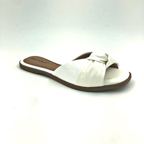 Tamanco Rasteira Piccadilly Branco Com Nó 508020