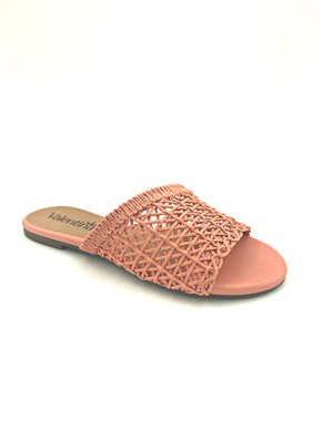 Tamanco Rasteira Valentina Coral Tramado 272139