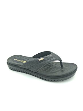 Tamanco Rasteiro Comfortflex Couro Preto 2045401