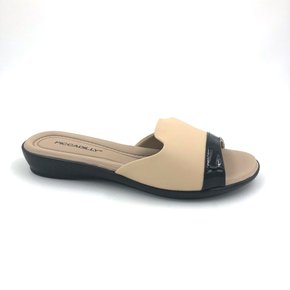 Tamanco Rasteiro Piccadilly Creme 500237