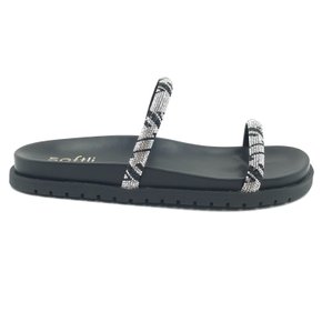 Tamanco Softli Papete com Strass Preto 1001210048