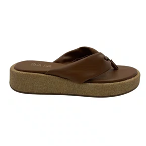 Tamanco Sua Cia Flat Form Marrom 4cm 16757
