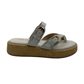 Tamanco Sua Cia Flat Form Off White 4cm 16754