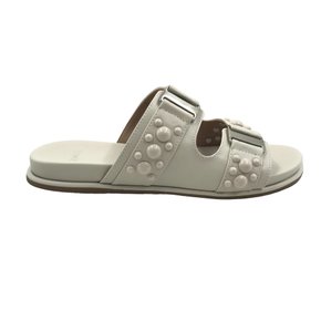 Tamanco Zabumba Papete com Aplicações Off White 10403