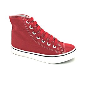 Tênis Abotinado Capricho Vermelho Canvas CP0655