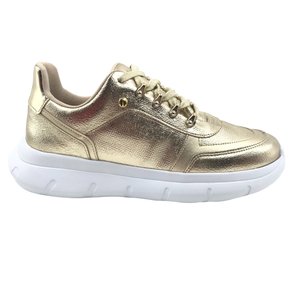 Tênis Bebecê Feminino Casual Cadarço Dourado 1329143