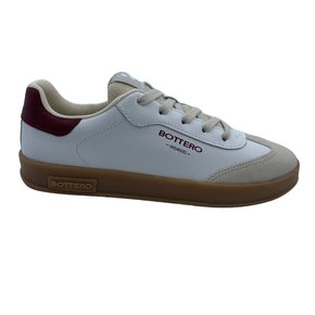 Tênis Bottero Sneakers Couro Branco com Bordo 364905