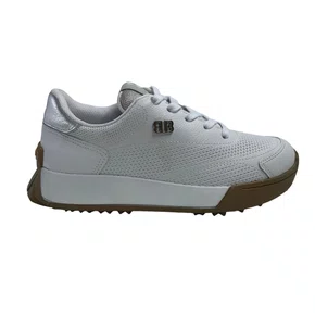 Tênis Casual Feminino Bottero em Couro Branco 371506