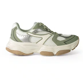 Tênis Casual Feminino Dakota Impulse+ Verde e Bege D0734