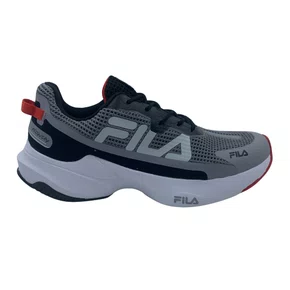Tênis Esportivo Masculino Fila Recovery Cinza com Preto