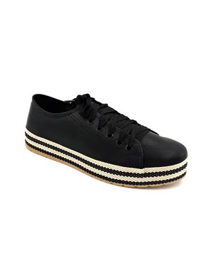 Tênis Flatform Feminino Preto RedSun 210206