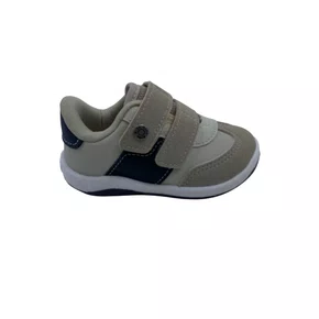 Tênis Kidy Bebê Menino Anatômico Calce Fácil Cinza 80640