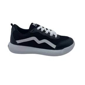 Tênis Mini Sua Cia Preto e Branco 52203 EVA Tecido