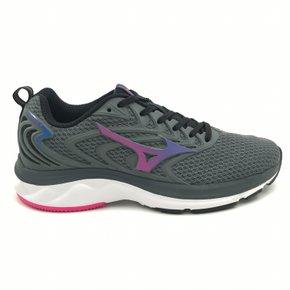 Tênis Mizuno Feminino Space 4 Chumbo com Pink
