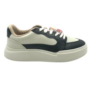 Tênis Moleca Casual Sneakers Off White com Preto 5808103