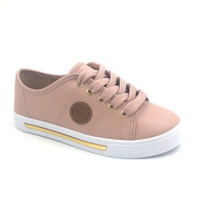 Tênis Molekinha Menina Tecido Lona Rosa 2524.306 25a34