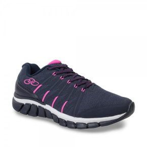 Tênis Olympikus Feminino Azul Marinho/Pink Globe - Conceito M