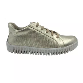 Tênis Pegada Feminino Casual Calce Fácil Dourado 210518