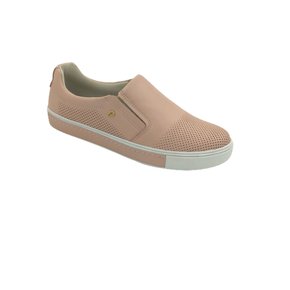 Tenis slip on feminino hot sale couro