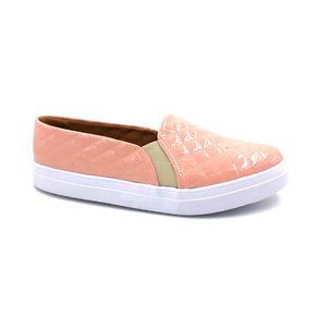 Tênis Slip Tamanho Especial 38 a 42 Rosa Adriana
