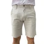 Bermuda Tecido Fideli Giorno Regular Bege BR94602347