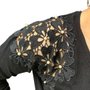 Blusa Alpelo Feminina Modal Bordada Preta 4171