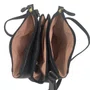 Bolsa Feminina Transversal de Couro Brilho da Pele Preta 508