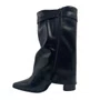Bota Capa Ramarim Preta 2658131 Cano Médio Bico Fino