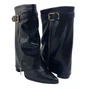 Bota Capa Ramarim Preta 2658131 Cano Médio Bico Fino