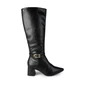 Bota Dakota Cano Longo Preta D2752 Salto Bloco