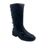 Bota Mini Sua Cia Preta 52227 Cano Longo Laço Infantil