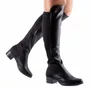 Bota Mississipi Cano Longo Salto Bloco Preta 123