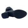 Bota Mississipi Slouch Salto Bloco Cano Médio Preta 502