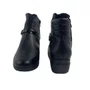 Bota Piccadilly Preta 117136 Cano Curto Anabela Térmica