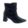 Bota Piccadilly Preta 764030 Cano Curto Salto Bloco