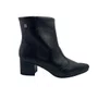Bota Ramarim Couro Preta 2657101 Cano Curto Bico Fino