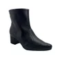 Bota Ramarim Couro Preta 2657101 Cano Curto Bico Fino
