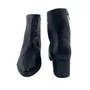 Bota Ramarim Couro Preta 2657101 Cano Curto Bico Fino