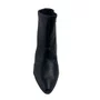 Bota Ramarim Couro Preta 2657101 Cano Curto Bico Fino