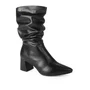 Bota Slouch Dakota Preta D2753 Cano Longo Salto Bloco