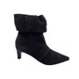 Bota Slouchy Couro Camurça Bottero Marrom 378302 Salto Baixo